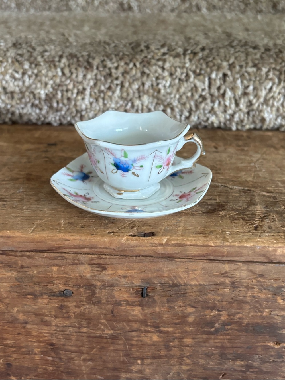 Vintage miniature teacup & saucer